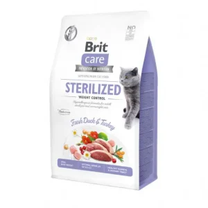 Brit Care® Cat GF Sterilized Weight Control Duck & Turkey 400gr