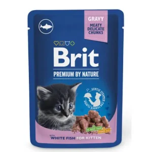 Brit Premium By Nature® Kitten Pouches White Fish 100gr