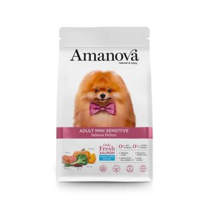 Amanova Adult Mini Sensitive Salmon Deluxe Grain Free 2kg Ξηρά Τροφή Σκύλου με Φρέσκο Σολομό
