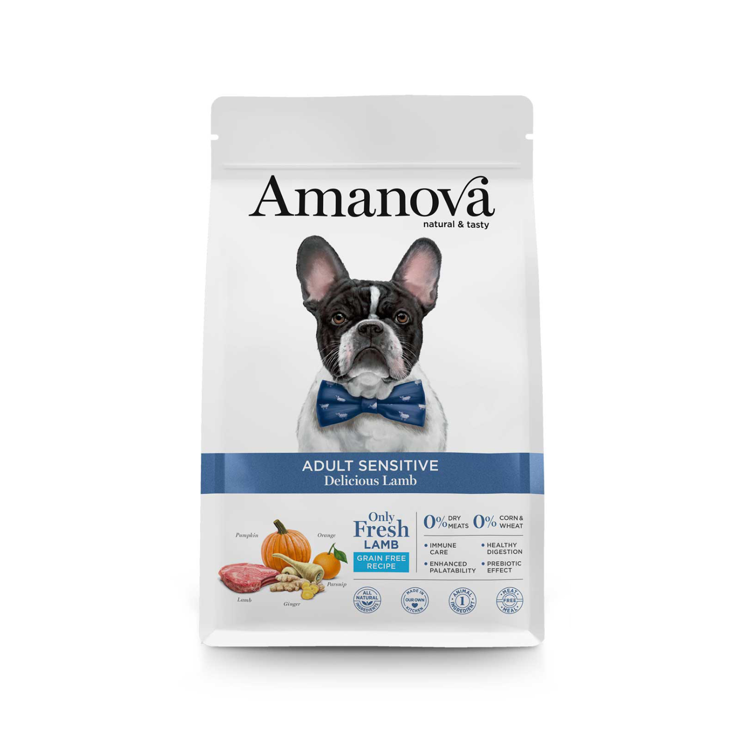 Amanova Adult Sensitive Delicious Lamb Grain Free 2kg Ξηρά Τροφή Σκύλου με Φρέσκο Αρνί