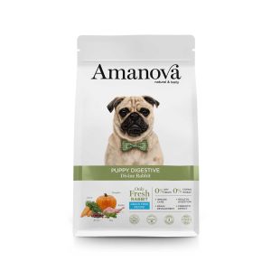 Amanova Puppy Digestive Divine Rabbit Grain Free 2kg Ξηρά Τροφή Κουταβιού με Φρέσκο Κουνέλι