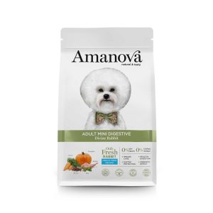 Amanova Adult Mini Digestive Divine Rabbit Grain Free 2kg Ξηρά Τροφή Σκύλου με Φρέσκο Κουνέλι