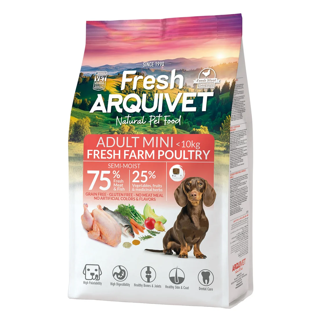 Arquivet Fresh Adult Mini Farm Poultry 2,5kg