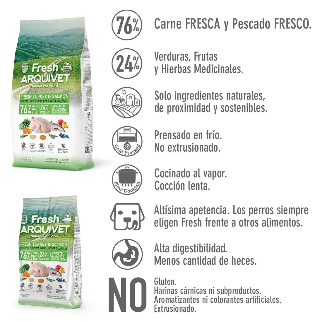 Arquivet Fresh Puppy Turkey & Salmon 2,5kg