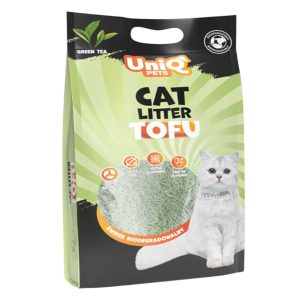 Uniq Pets Cat Litter Tofu Green Tea 12lt – Άμμος Γάτας με Πράσινο Τσάι