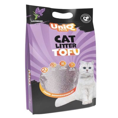 Uniq Pets Cat Litter Tofu Lavender 12lt – Άμμος Γάτας με Άρωμα Λεβάντας