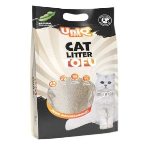 Uniq Pets Cat Litter Tofu Natural 12lt – Φυσική Βιοδιασπώμενη Άμμος Γάτας