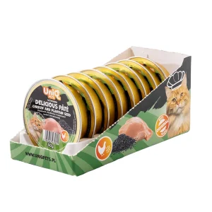 Uniq Delicious Pate 30gr – Πατέ Γάτας με Κοτόπουλο & Ψύλλιο