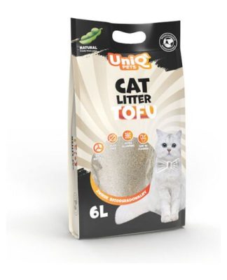 Uniq Pets Tofu Biodegradable Natural Cat Litter 6lt – Φυσική Άμμος Γάτας Χωρίς Άρωμα