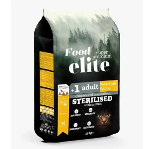 Food Elite Super Premium Sterilised Salmon 15kg – Ξηρά τροφή για στειρωμένες γάτες με σολομό