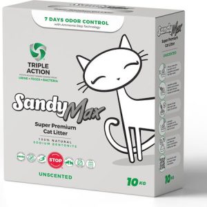 Sandy Super Premium 10kg με ενεργό άνθρακα και ζεόλιθο